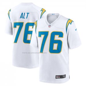 Camiseta NFL Game Los Angeles Chargers Joe Alt 2024 NFL Draft First Round Pick Blanco