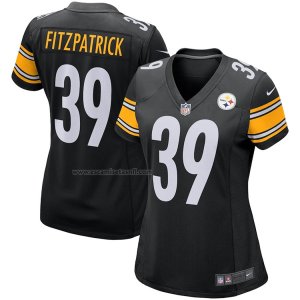 Camiseta NFL Game Mujer Pittsburgh Steelers Minkah Fitzpatrick Negro