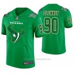 Camiseta NFL Limited Hombre Houston Texans Jadeveon Clowney St. Patrick's Day Verde