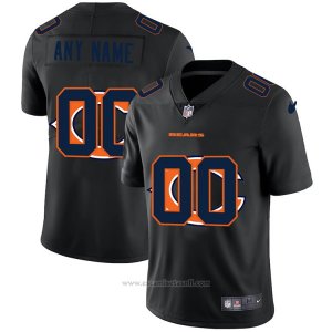Camiseta NFL Limited Chicago Bears Personalizada Logo Dual Overlap Negro