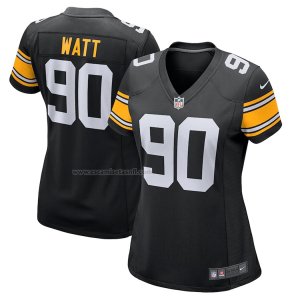 Camiseta NFL Game Mujer Pittsburgh Steelers T.j. Watt Alterno Negro