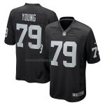 Camiseta NFL Game Las Vegas Raiders Sam Young 79 Negro