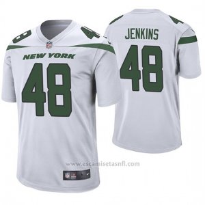 Camiseta NFL Game Hombre New York Jets Jordan Jenkins Blanco 60th Aniversario