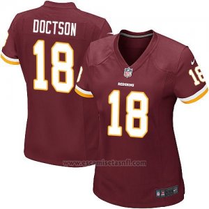 Camiseta Washington Redskins Doctson Rojo Nike Game NFL Marron Mujer