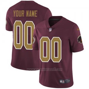 Camisetas NFL Nino Hombre Washington Redskins Personalizada Rojo Amarillo