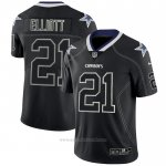 Camiseta NFL Limited Dallas Cowboys Elliott Lights Out Negro
