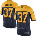 Camiseta Green Bay Packers Shields Negro Amarillo Nike Game NFL Hombre