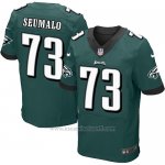 Camiseta Philadelphia Eagles Seumalo Verde Nike Elite NFL Oscuro Hombre