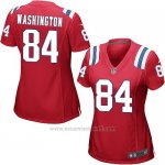Camiseta New England Patriots Washington Rojo Nike Game NFL Mujer