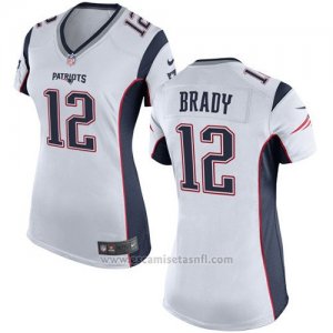 Camiseta New England Patriots Brady Blanco Nike Game NFL Mujer