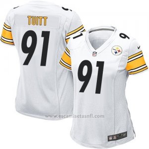 Camiseta Pittsburgh Steelers Tuitt Blanco Nike Game NFL Mujer