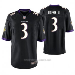 Camiseta NFL Game Hombre Baltimore Ravens Robert Griffin III Negro