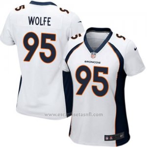 Camiseta Denver Broncos Wolfe Blanco Nike Game NFL Mujer