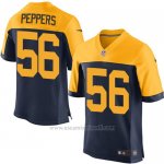 Camiseta Green Bay Packers Peppers Profundo Azul y Amarillo Nike Elite NFL Hombre