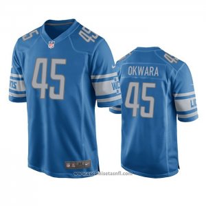 Camiseta NFL Game Detroit Lions Julian Okwara Azul