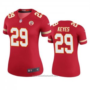 Camiseta NFL Legend Mujer Kansas City Chiefs Thakarius Keyes Rojo Color Rush