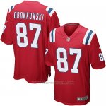 Camiseta New England Patriots Gronkowski Rojo Nike Game NFL Hombre
