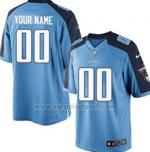 Camisetas NFL Elite Hombre Tennessee Titans Personalizada Azul