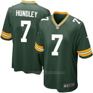Camiseta Green Bay Packers Hundley Verde Militar Nike Game NFL Nino