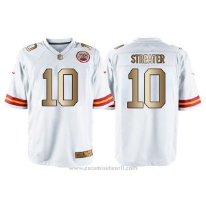 Camiseta Kansas City Chiefs Streater Blanco Nike Gold Game NFL Hombre
