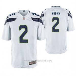 Camiseta NFL Game Hombre Seattle Seahawks Jason Myers Blanco