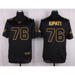 Camiseta Arizona Cardinals Iupati Negro Nike Elite Pro Line Gold NFL Hombre