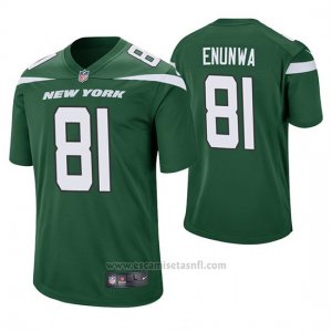 Camiseta NFL Game Hombre New York Jets Quincy Enunwa Verde 60th Aniversario