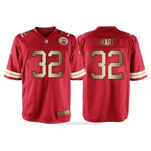 Camiseta Kansas City Chiefs Ware Rojo Nike Gold Game NFL Hombre