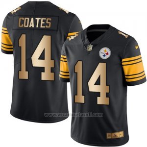 Camiseta Pittsburgh Steelers Coates Negro Nike Gold Legend NFL Hombre
