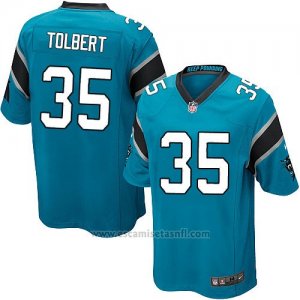 Camiseta Carolina Panthers Tolbert Lago Azul Nike Game NFL Hombre