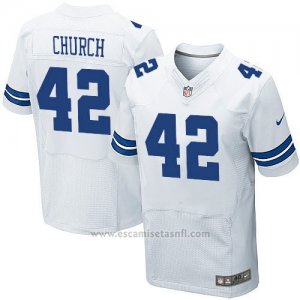 Camiseta Dallas Cowboys Church Blanco Nike Elite NFL Hombre
