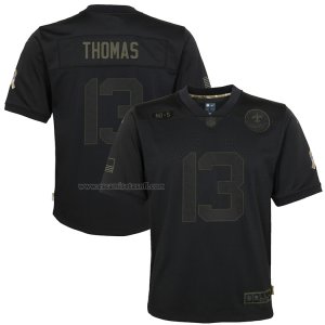 Camiseta NFL Limited Nino New Orleans Saints Michael Thomas 2020 Salute To Service Negro