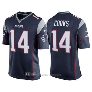 Camiseta NFL Limited Hombre New England Patriots 14 Brandin Cooks Game Azul