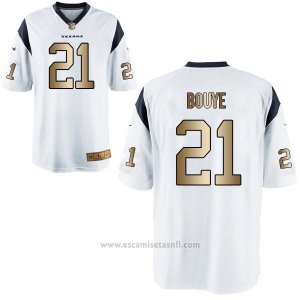 Camiseta Houston Texans Bouye Blanco Nike Gold Game NFL Hombre