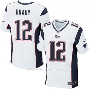 Camiseta New England Patriots Brady Blanco Nike Elite NFL Hombre