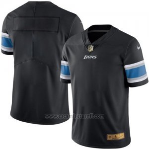 Camiseta Detroit Lions Negro Nike Gold Legend NFL Hombre
