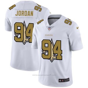 Camiseta NFL Limited New Orleans Saints Jordan Logo Dual Overlap Blanco