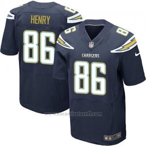 Camiseta San Diego Chargers Henry Profundo Azul Nike Elite NFL Hombre