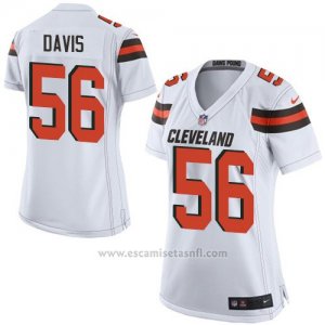 Camiseta Cleveland Browns Davis Blanco Nike Game NFL Mujer