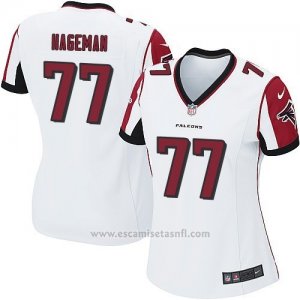 Camiseta Atlanta Falcons Hageman Blanco Nike Game NFL Mujer