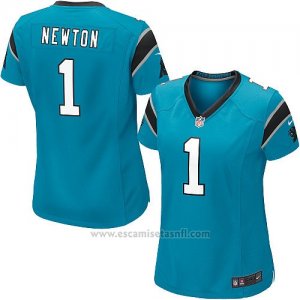 Camiseta Carolina Panthers Newton Lago Azul Nike Game NFL Mujer