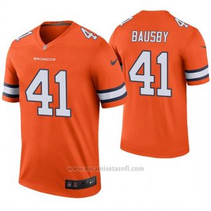Camiseta NFL Legend Hombre Denver Broncos De'vante Bausby Naranja Color Rush