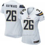 Camiseta San Diego Chargers Hayward Blanco Nike Game NFL Mujer