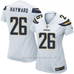 Camiseta San Diego Chargers Hayward Blanco Nike Game NFL Mujer