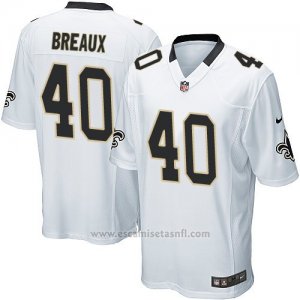 Camiseta New Orleans Saints Breaux Blanco Nike Game NFL Hombre