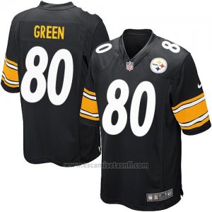 Camiseta Pittsburgh Steelers Green Negro Nike Game NFL Nino
