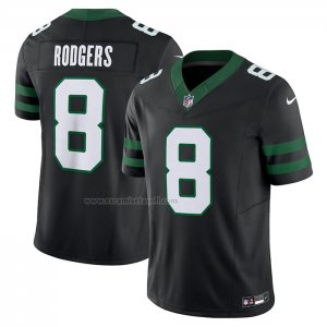 Camiseta NFL Limited New York Jets Aaron Rodgers Alterno Vapor F.U.S.E. Legacy Negro