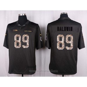 Camiseta Seattle Seahawks Baldwin Apagado Gris Nike Anthracite Salute To Service NFL Hombre