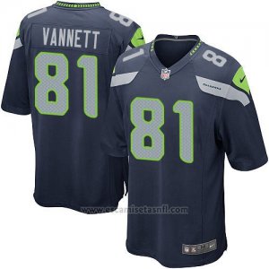 Camiseta Seattle Seahawks Vannett Azul Oscuro Nike Game NFL Hombre