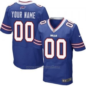 Camisetas NFL Elite Hombre Buffalo Bills Personalizada Azul